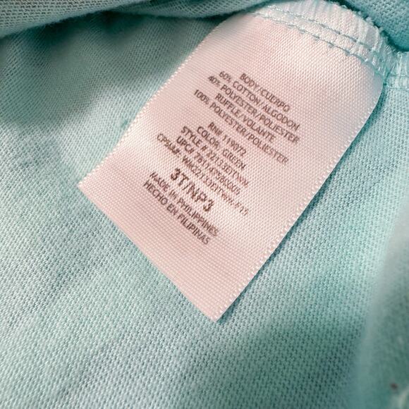 Ninja Turtles Girls 3T Shirt 2015 Long Sleeve Lace Bottom. Blue. Nickelodeon‎ - Picture 8 of 9